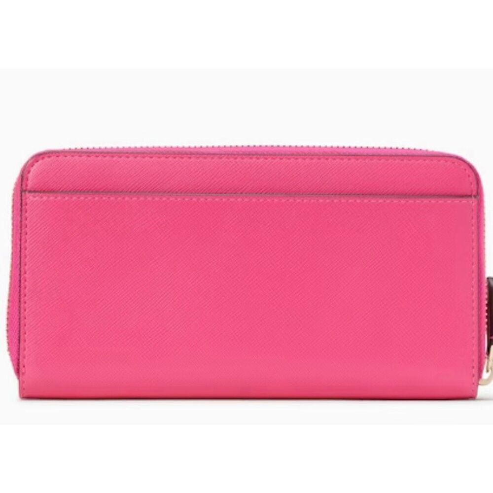 NWT Kate Spade Staci Large Continental Wallet - Deep Hibiscus - Hot Pink - Picture 2 of 9